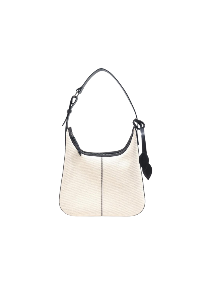 Bibiche Leather & Canvas - White Black