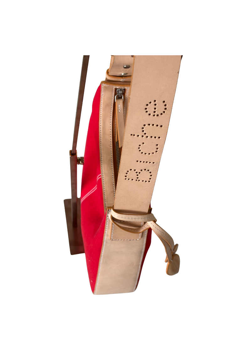 Bibiche Leather & Canvas - Red Natural