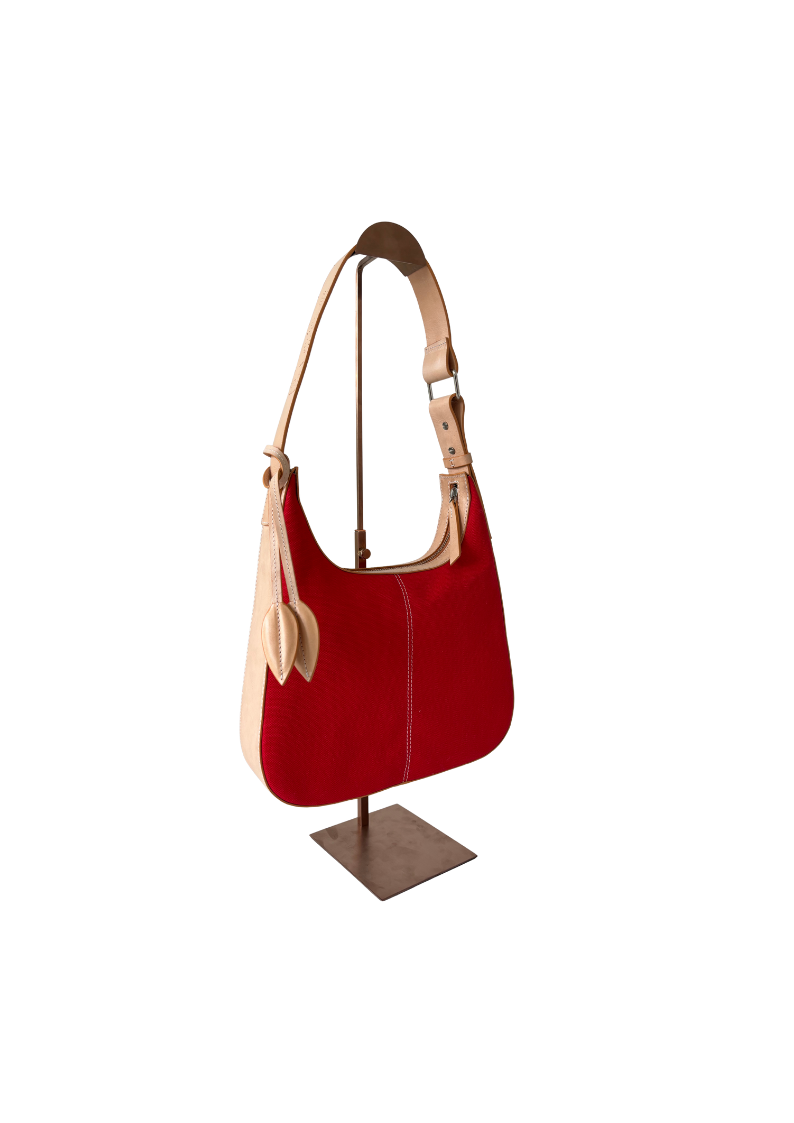 Bibiche Leather & Canvas - Red Natural